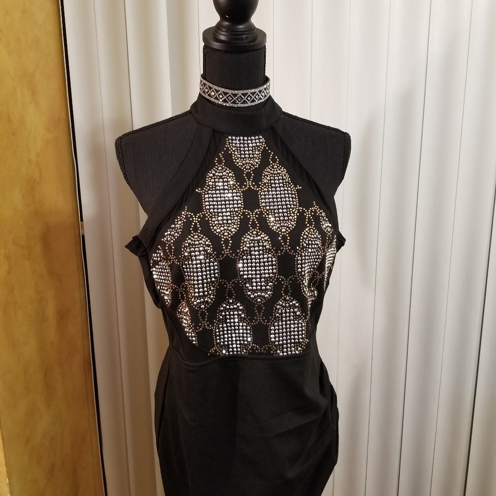 BANJUL Black Dress with embellishing detail dress